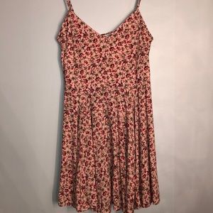 Pink and rosy flowy dress